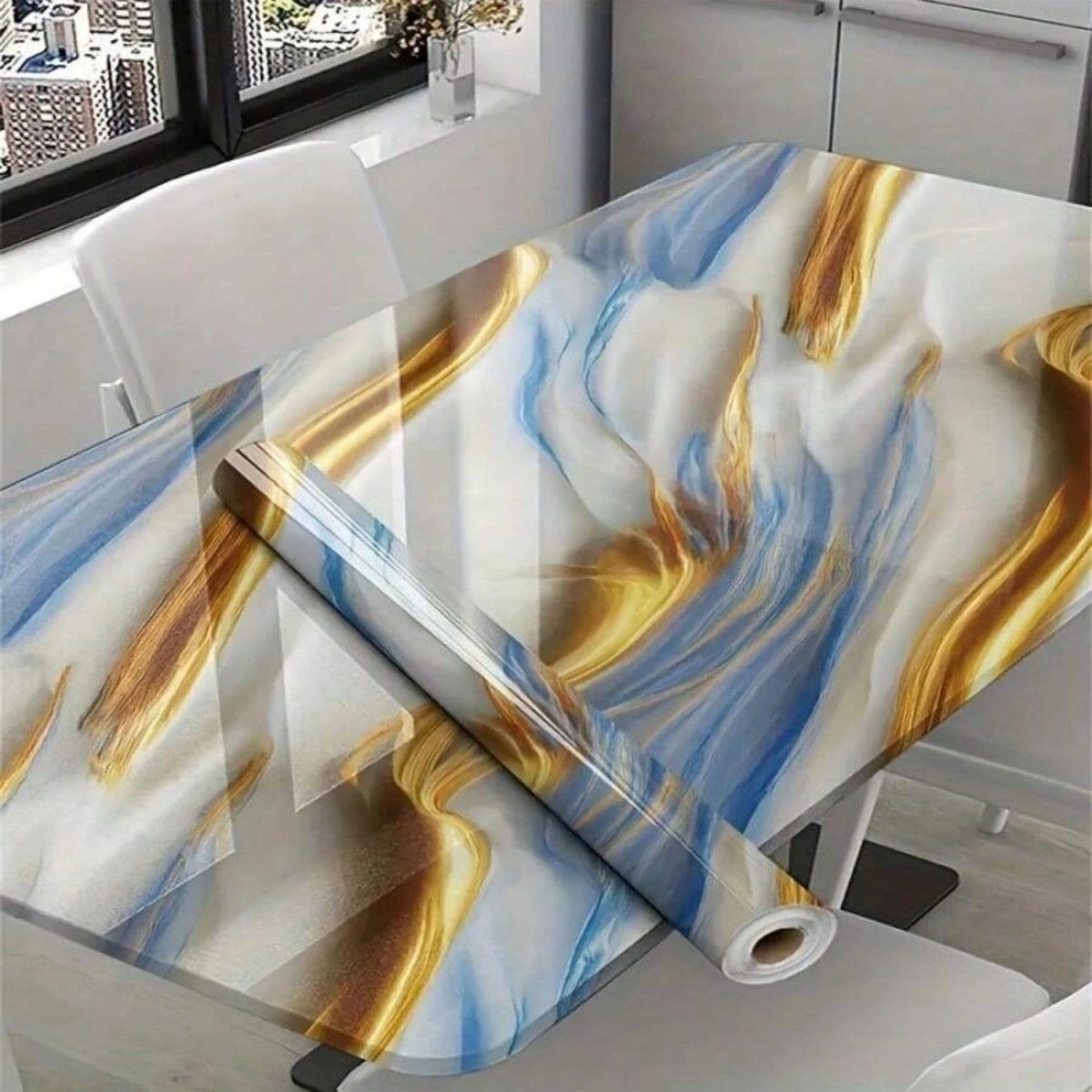 Peel and Stick Wallpaper Marble Effect, Kitchen Wallpaper, Waterproof Bathroom Wallpaper, Kitchen Splashback Sticker
