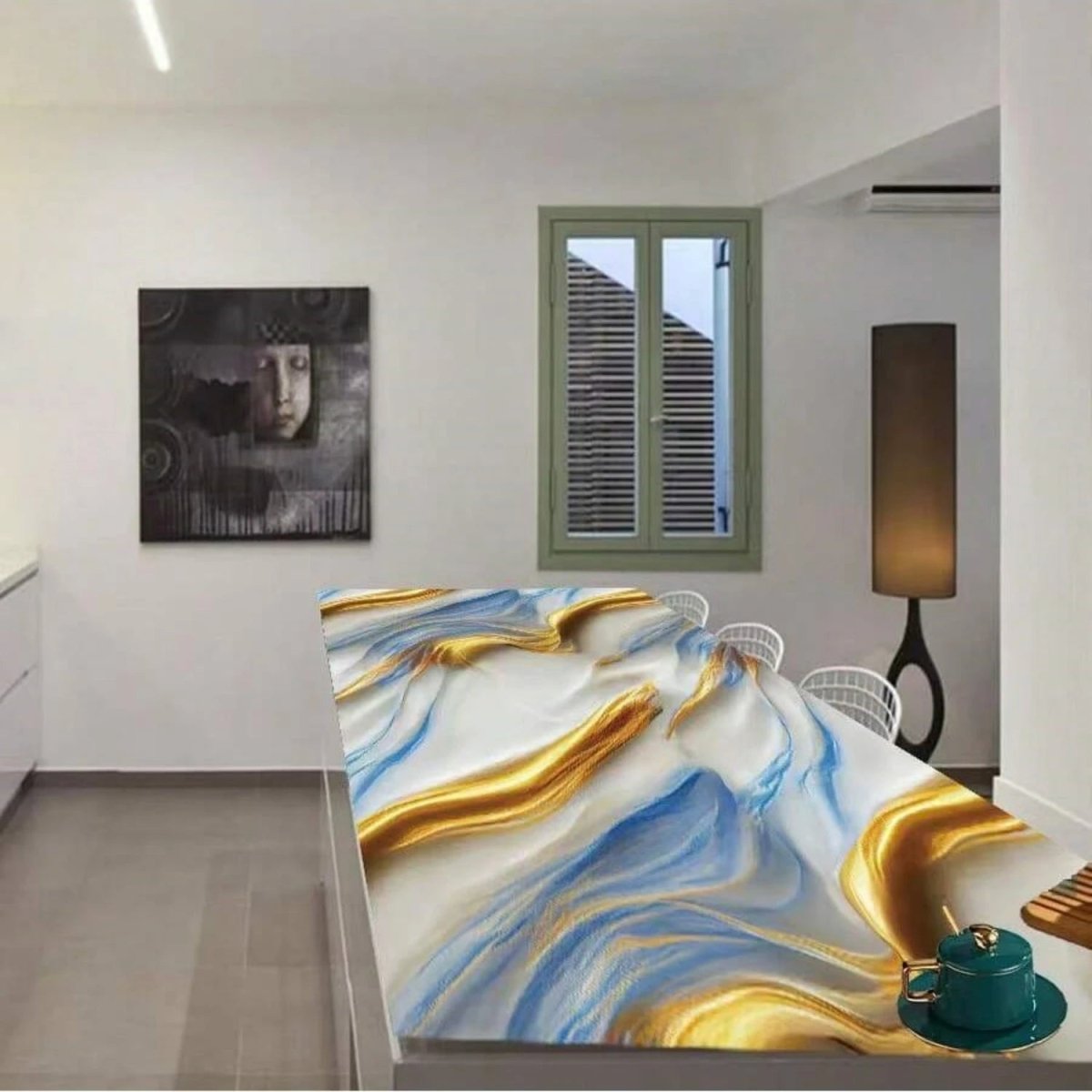 Peel and Stick Wallpaper Marble Effect, Kitchen Wallpaper, Waterproof Bathroom Wallpaper, Kitchen Splashback Sticker_02
