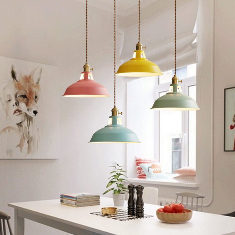 Pendant Ceiling Lights, Retro Barn Pendant Light for Dining Room, Industrial Hanging Light, Loft Lighting_04