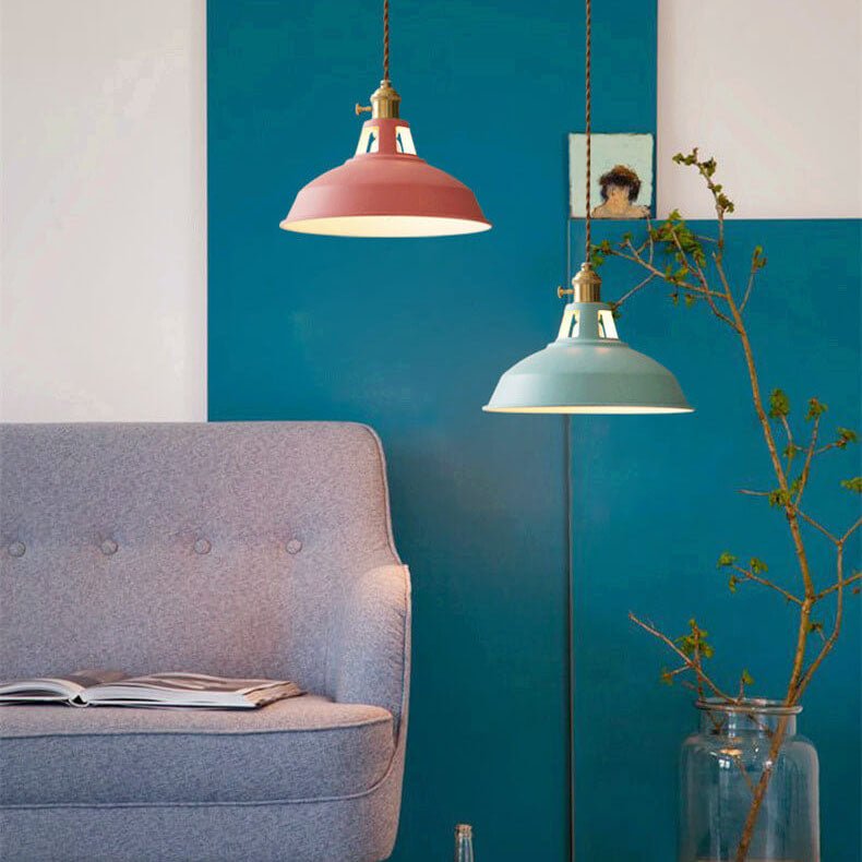 Pendant Ceiling Lights, Retro Barn Pendant Light for Dining Room, Industrial Hanging Light, Loft Lighting_06