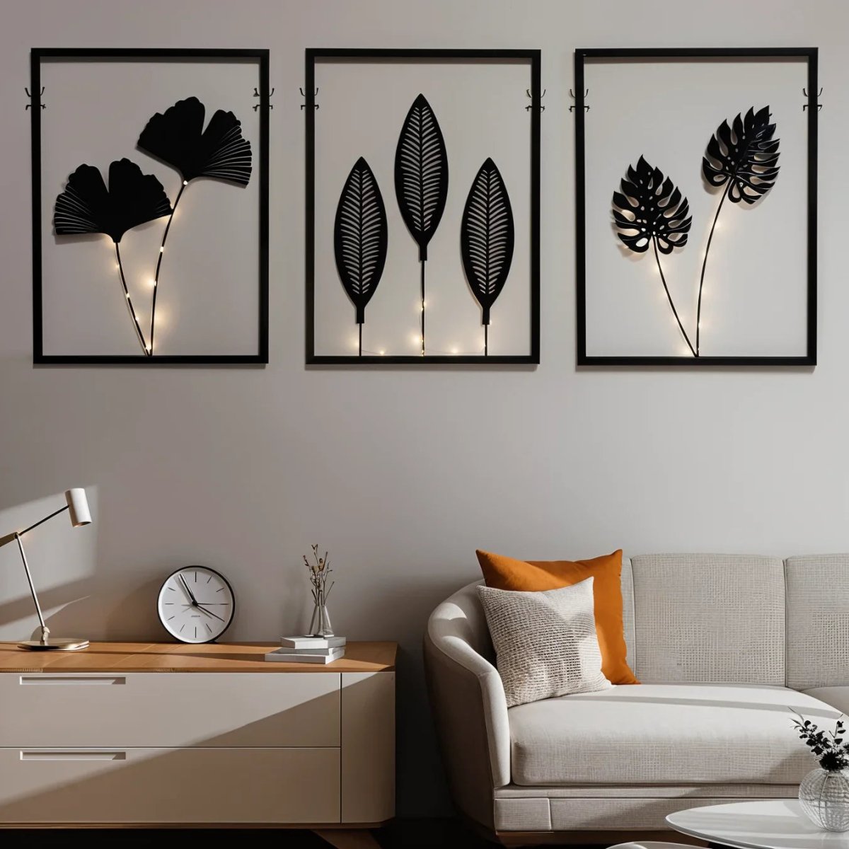 Bedroom Lights Colour Changing, Set of 3 LED Lamps, Living Room Lights Battery Operated, Ambient Lighting_04