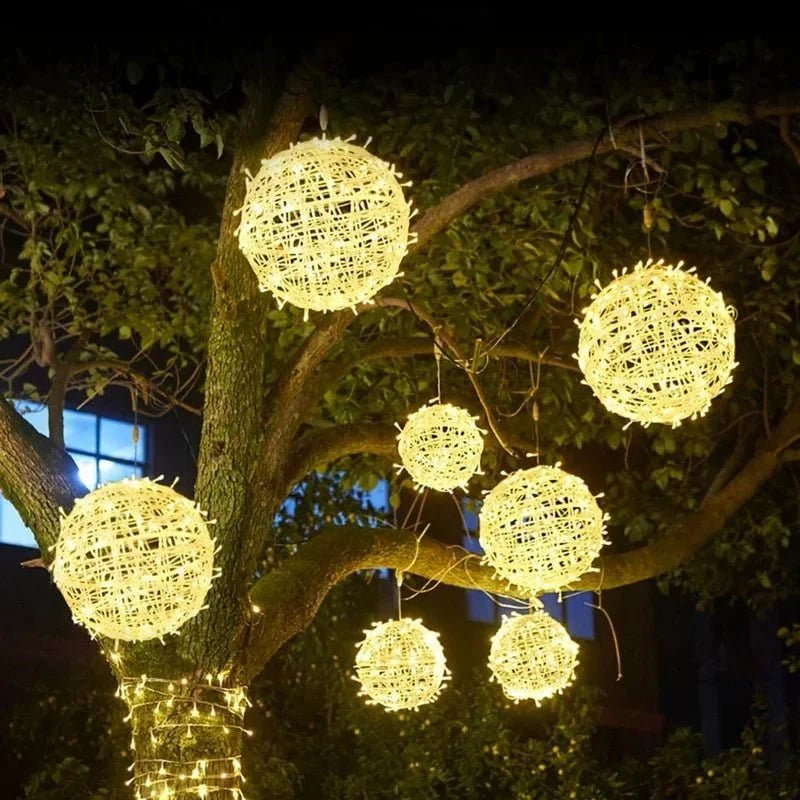 LED Light Sphere, Outdoor Garden Lights for Balcony and Terrace, Outdoor Table Lamp, Patio Lighting, LED Garden Lamp_04
