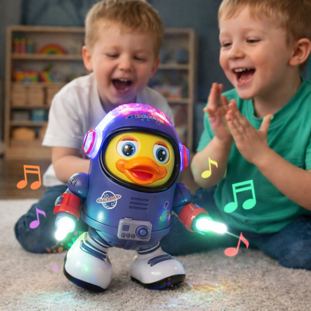 Dancing Astronaut Duck Toy | Interactive Musical Toy with Lights for Engaging Play 0