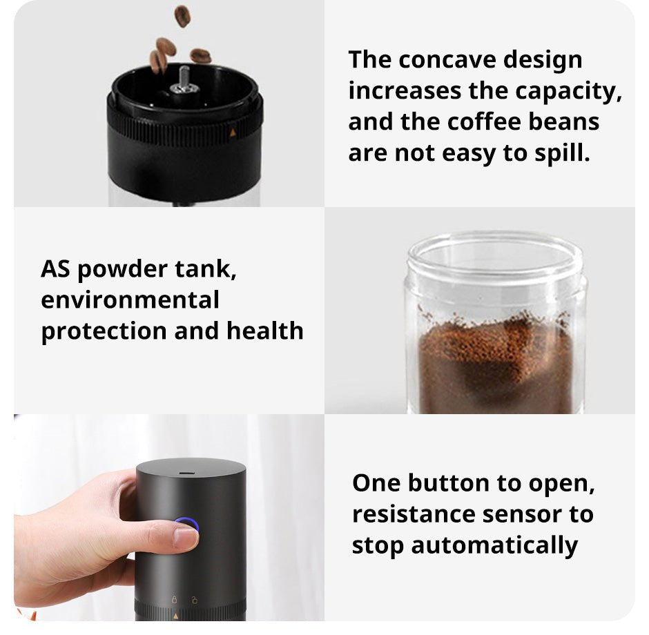 Electric Coffee Grinder, Portable Rechargeable Coffee Grinder – image 13