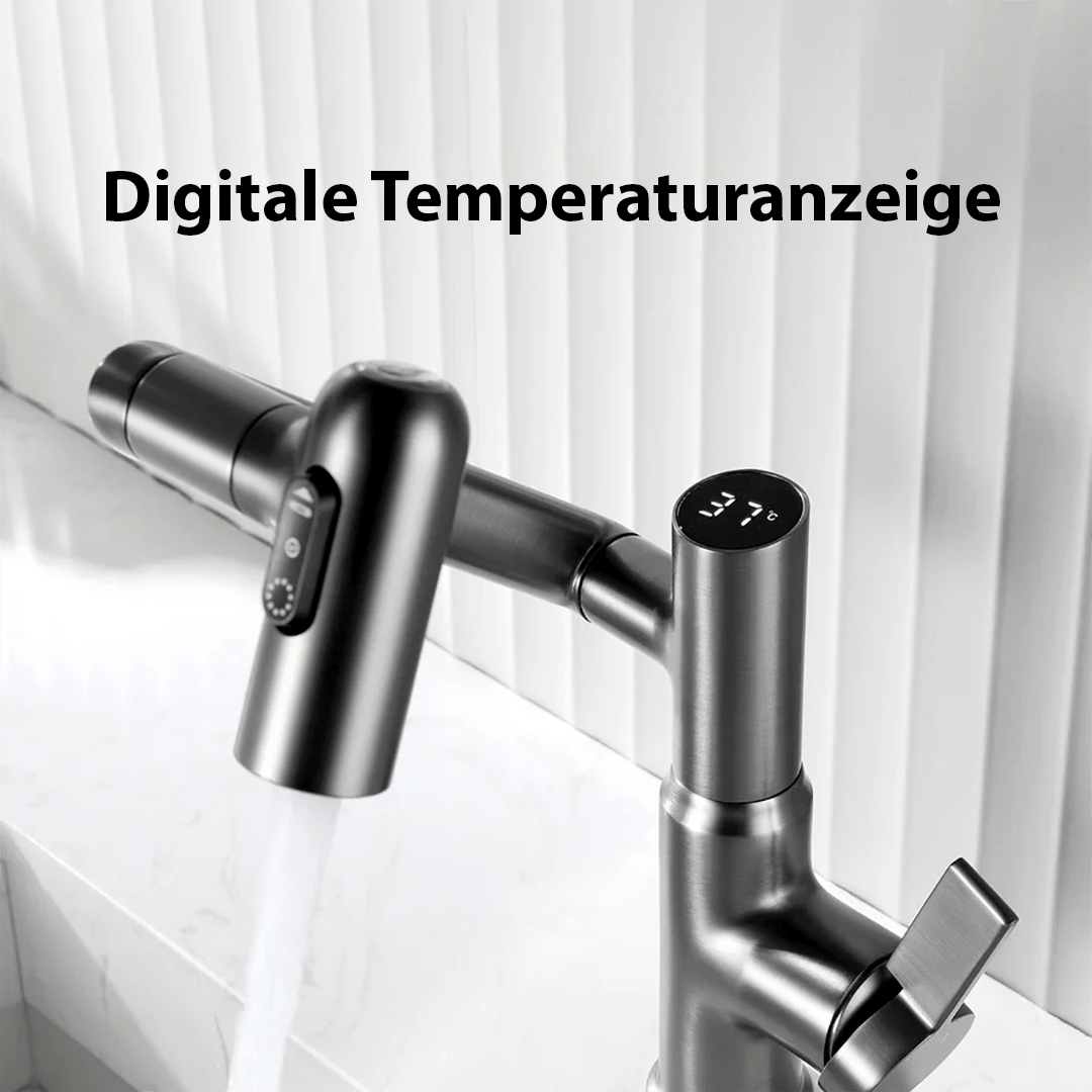 Kitchen Taps, 360 Swivel Kitchen Mixer Tap with Temperature Display, Height Adjustable Sink Tap in Stainless Steel_04