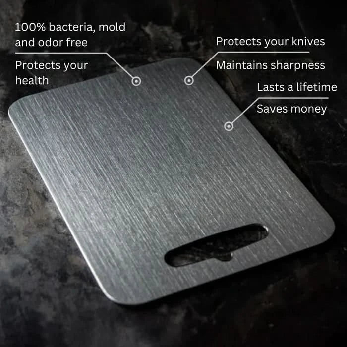 Stainless Steel Chopping Boards, Rust Free Metal Cutting Board for Kitchen, Large Chopping Board 40 x 30 cm
