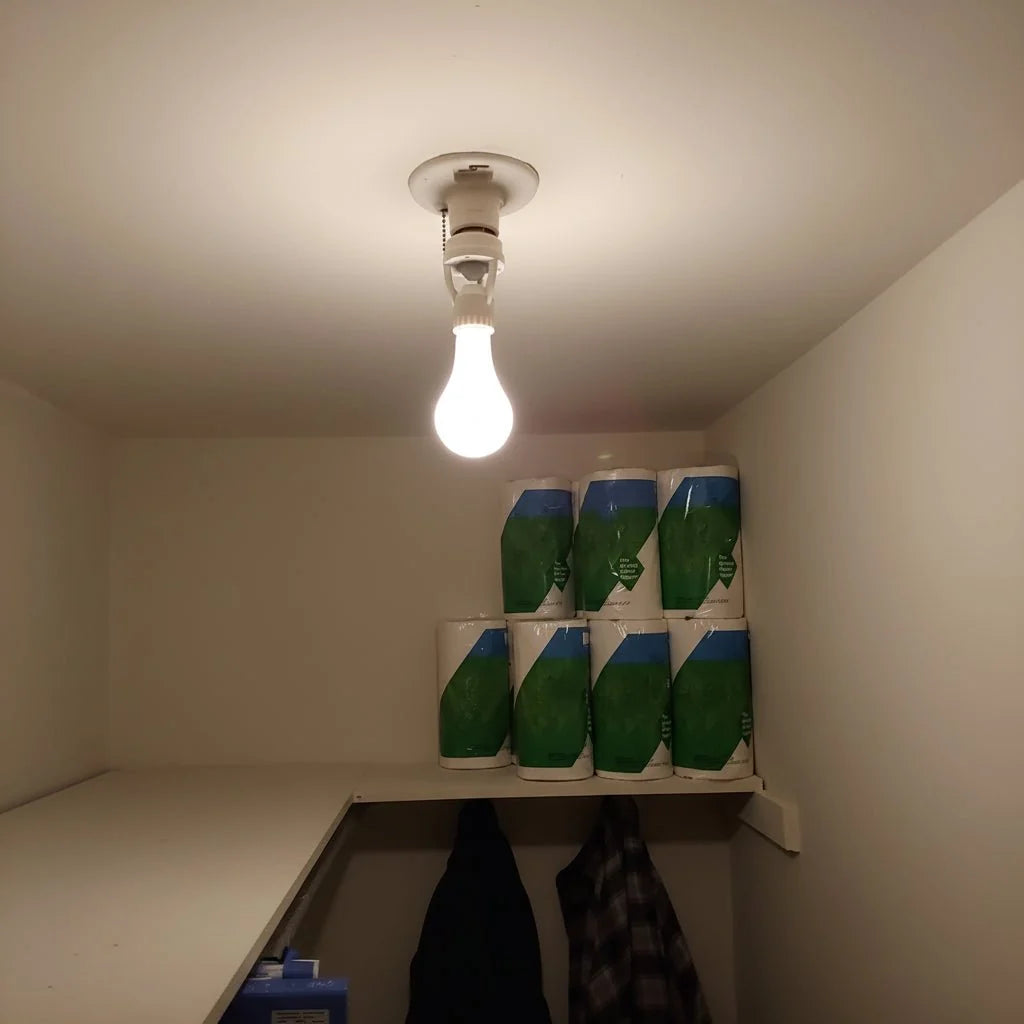 Motion Sensor E27 Lamp Holder, PIR Motion Sensor Light Switch for Indoor and Outdoor, Motion Activated Lighting Adapter