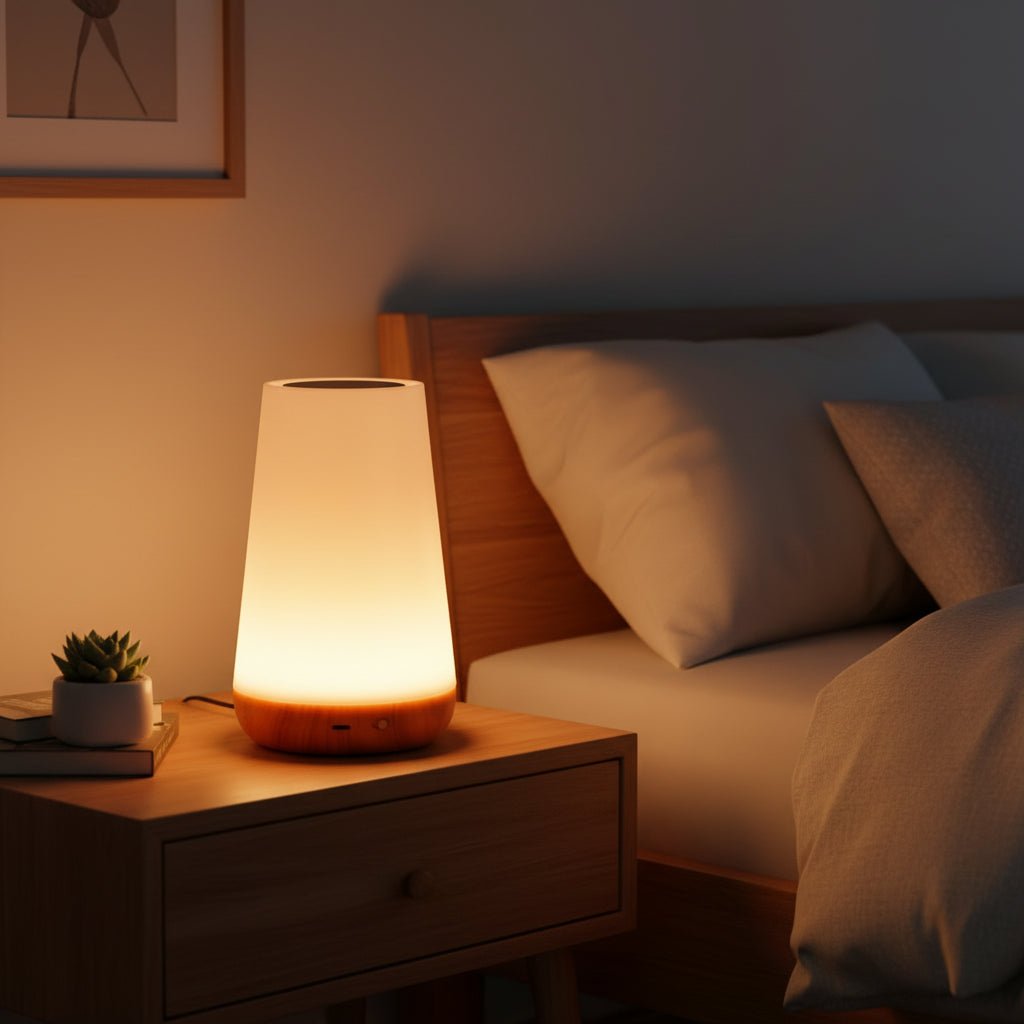 Rechargeable Lamp with Remote, Dimmable Night Light, Touch Lamp for Bedroom, Portable LED Lamp with 5 Brightness Levels