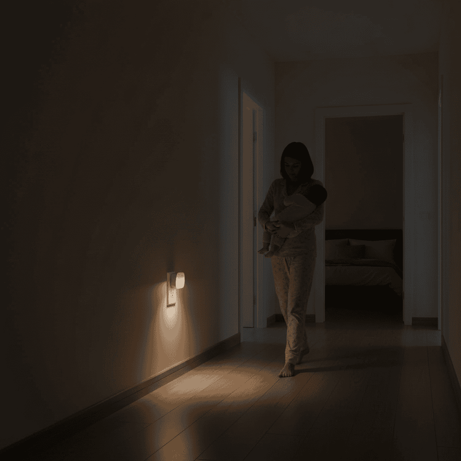 Night Lights Plug In, Childrens Night Light with Auto Sensor, Plug In Night Light 6 Pack, Warm White LED Plug In Light_02