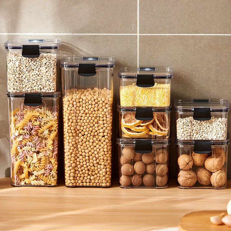 Airtight Food Storage Containers with Lids, Cereal Container Set 460 to 1800 ml, Kitchen Storage Containers for Pantry_03