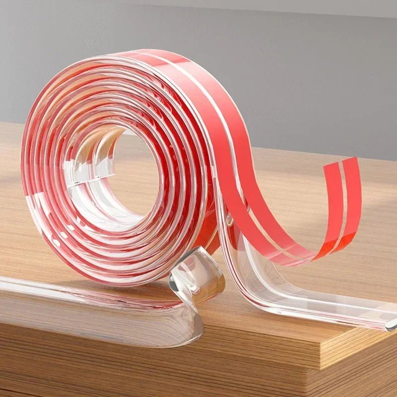 Edge Protector Strip Cut to Size, Clear Safety Strip for Furniture Edges, Corner Protectors for Tables and Shelves_05