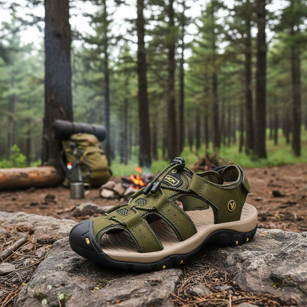 Mens Sandals Closed Toe, Mens Hiking Sandals with Non Slip Rubber Sole – image 6