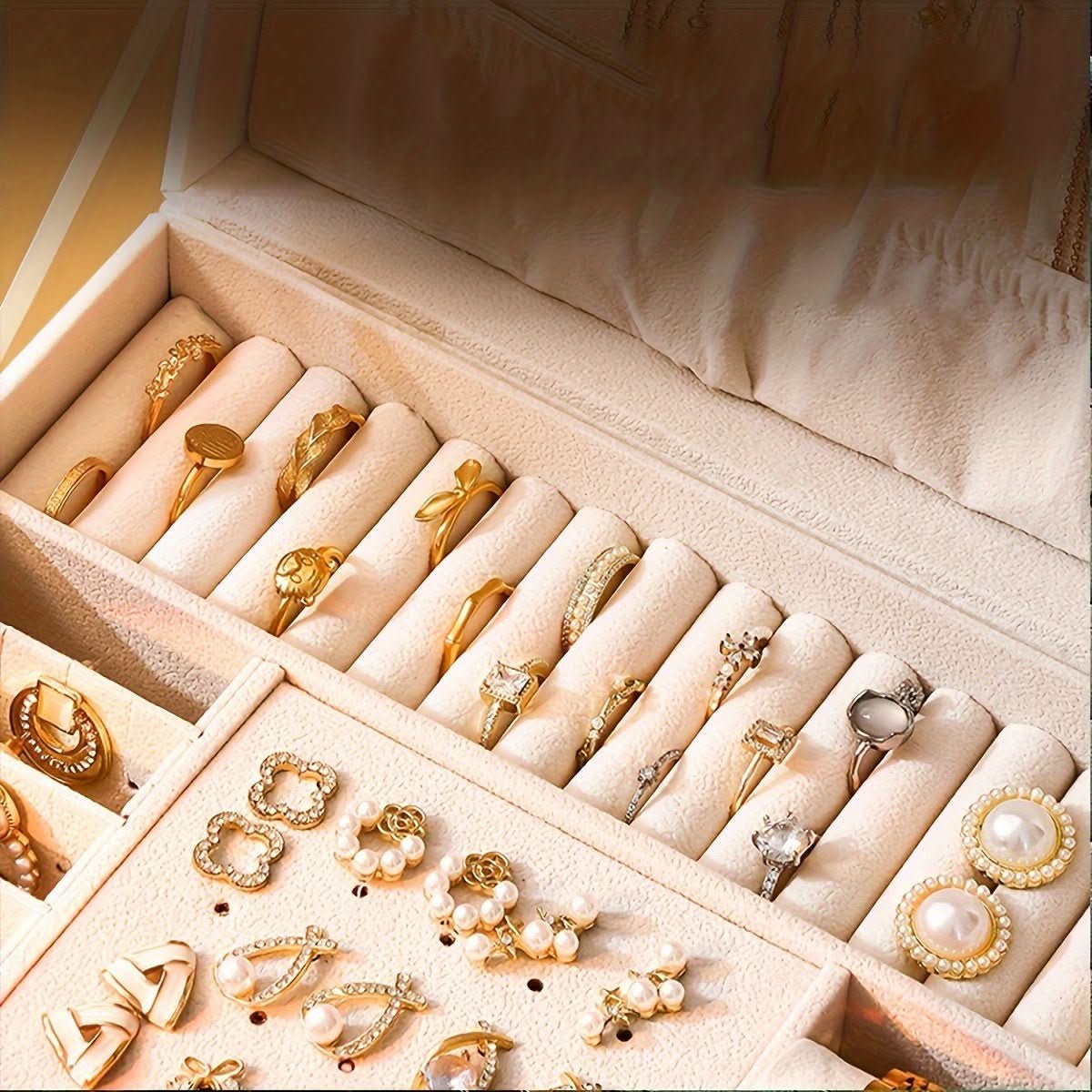 Jewellery Organiser for Rings and Necklaces, Jewellery Box for Women – image 9