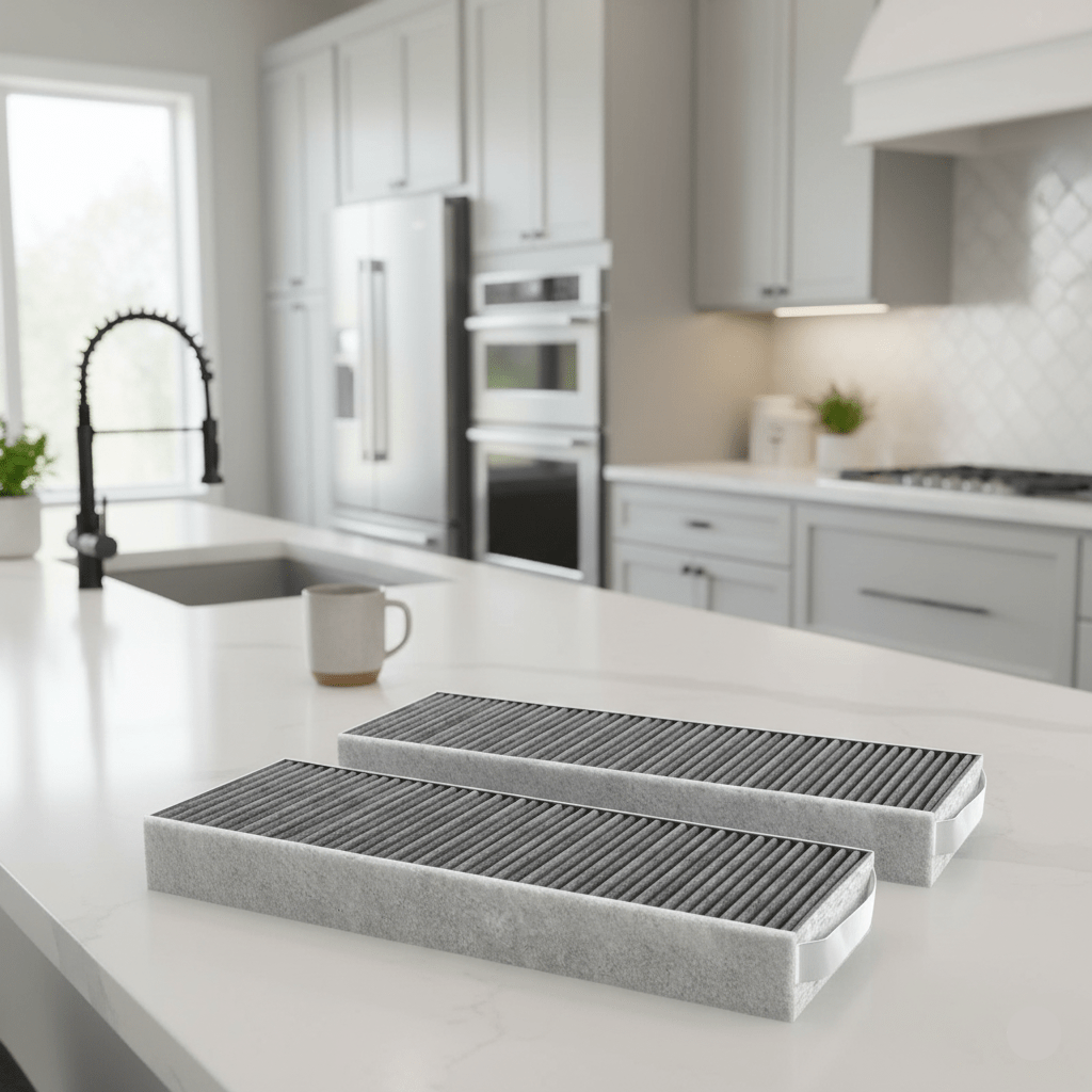 Cooker Hood Filter, Extractor Hood Filter, Activated Carbon Filter Replacement, Odour Neutraliser for Kitchen Hoods_00