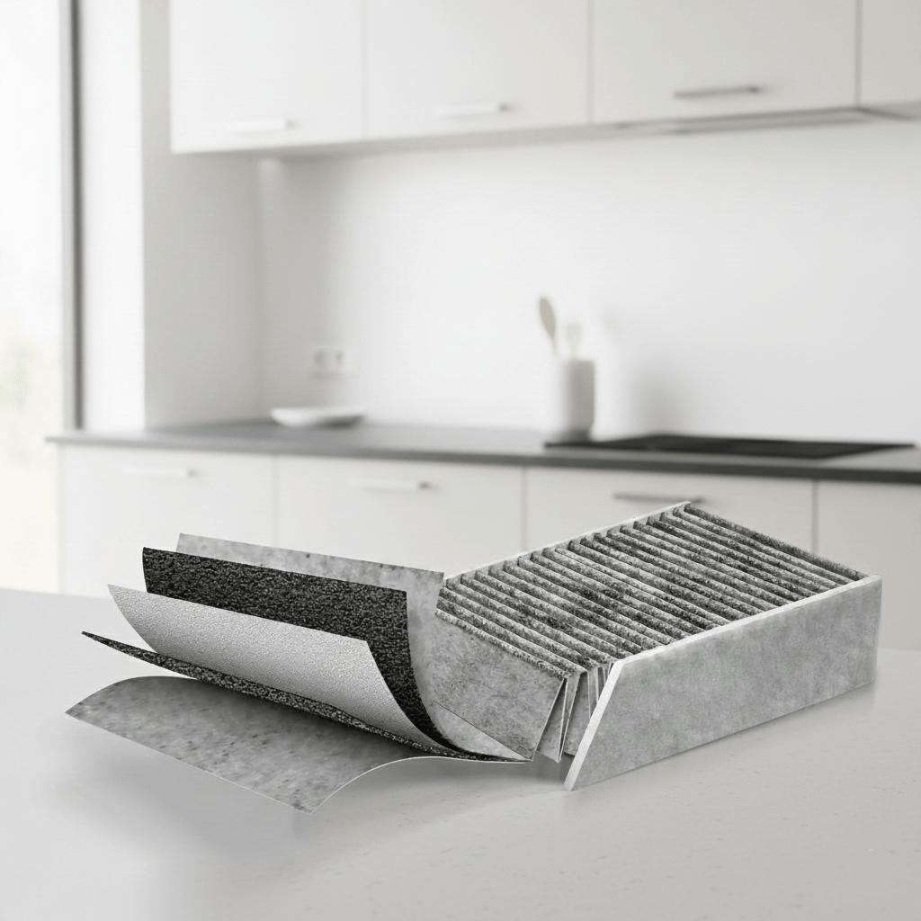 Cooker Hood Filter, Extractor Hood Filter, Activated Carbon Filter Replacement, Odour Neutraliser for Kitchen Hoods_01