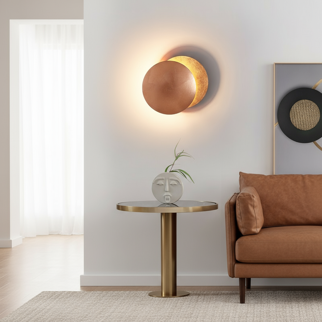 EclipseAura | Stylish Textured Alloy Modern Wall Light Fixture 1