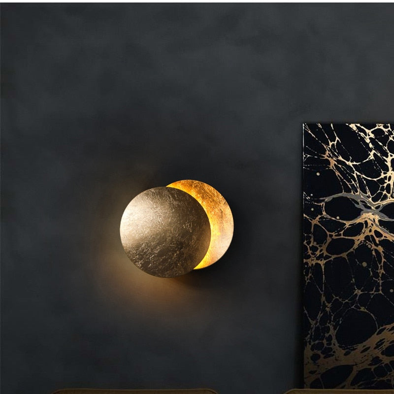 EclipseAura | Stylish Textured Alloy Modern Wall Light Fixture 2