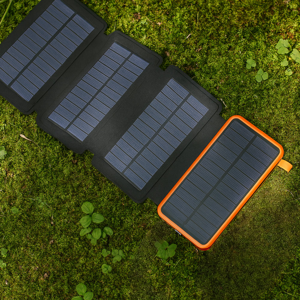 EcoCharge | Solar Power Bank with 25000mAh Capacity & Fast Charging | Portable Solar Charger for Outdoor Adventures