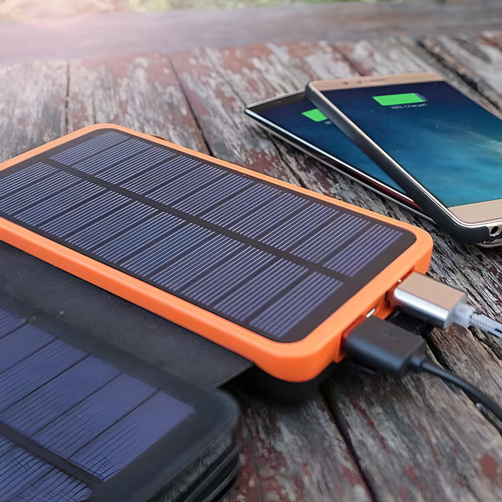 EcoCharge | Solar Power Bank with 25000mAh Capacity & Fast Charging | Portable Solar Charger for Outdoor Adventures 2