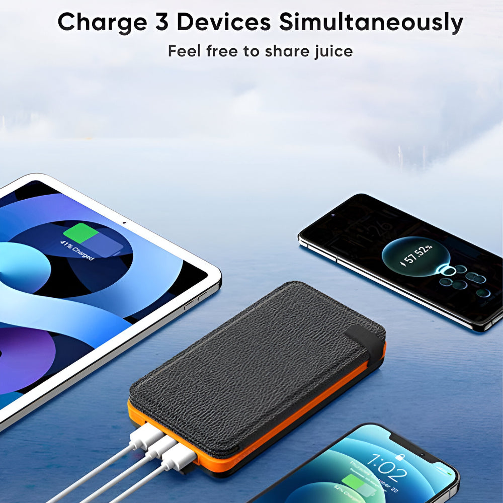 EcoCharge | Solar Power Bank with 25000mAh Capacity & Fast Charging | Portable Solar Charger for Outdoor Adventures 5