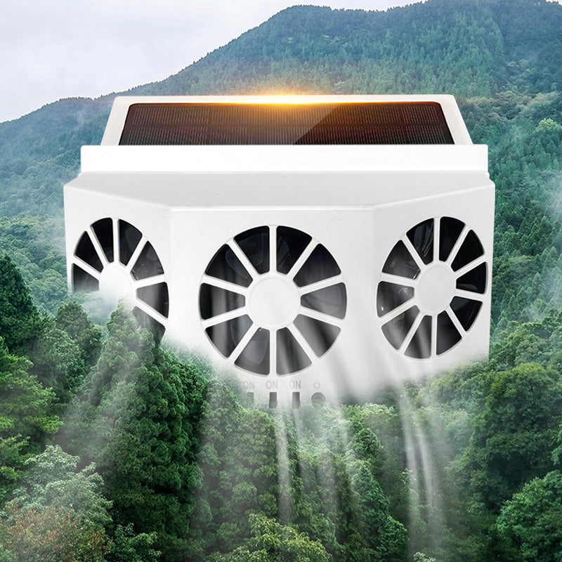 EcoVent | Solar Vehicle Exhaust Fan with Adjustable Solar Panel | Efficient Air Circulation for Heat Reduction