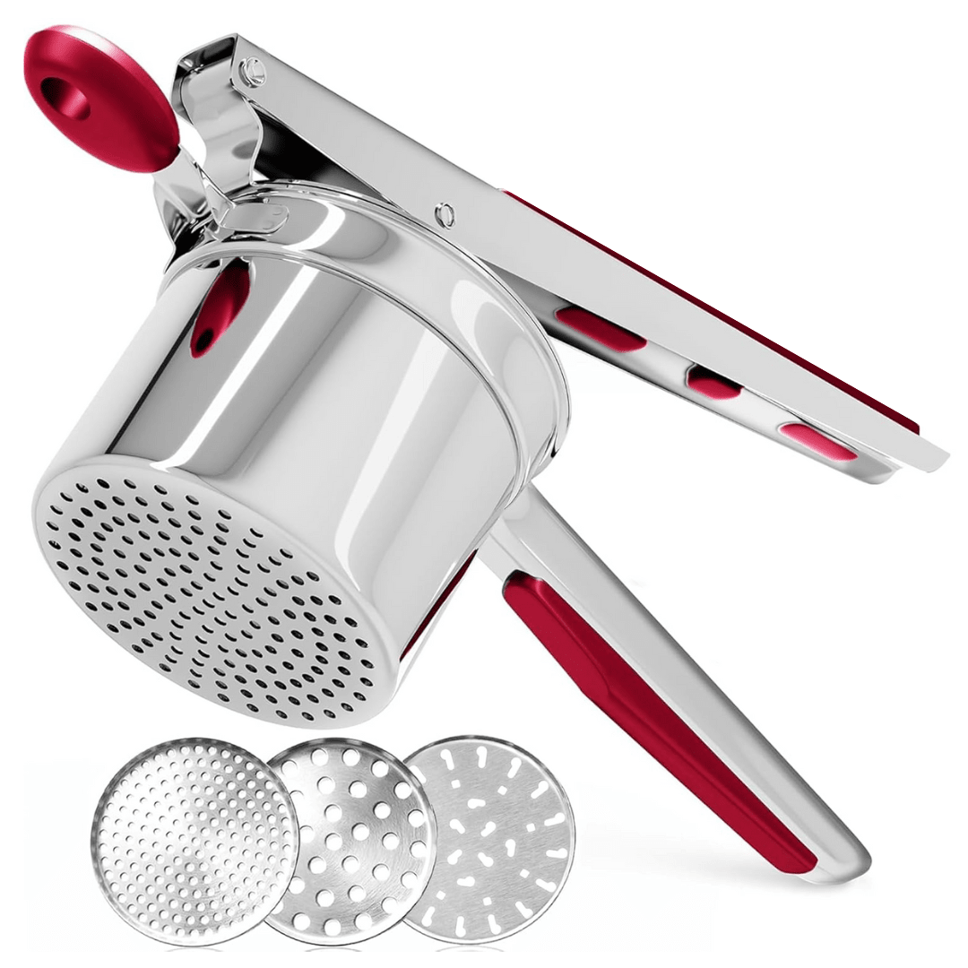Stainless Steel Potato Masher with Ergonomic Handle, Kitchen Utensils for Mash and Vegetables, Kitchen Accessories_04