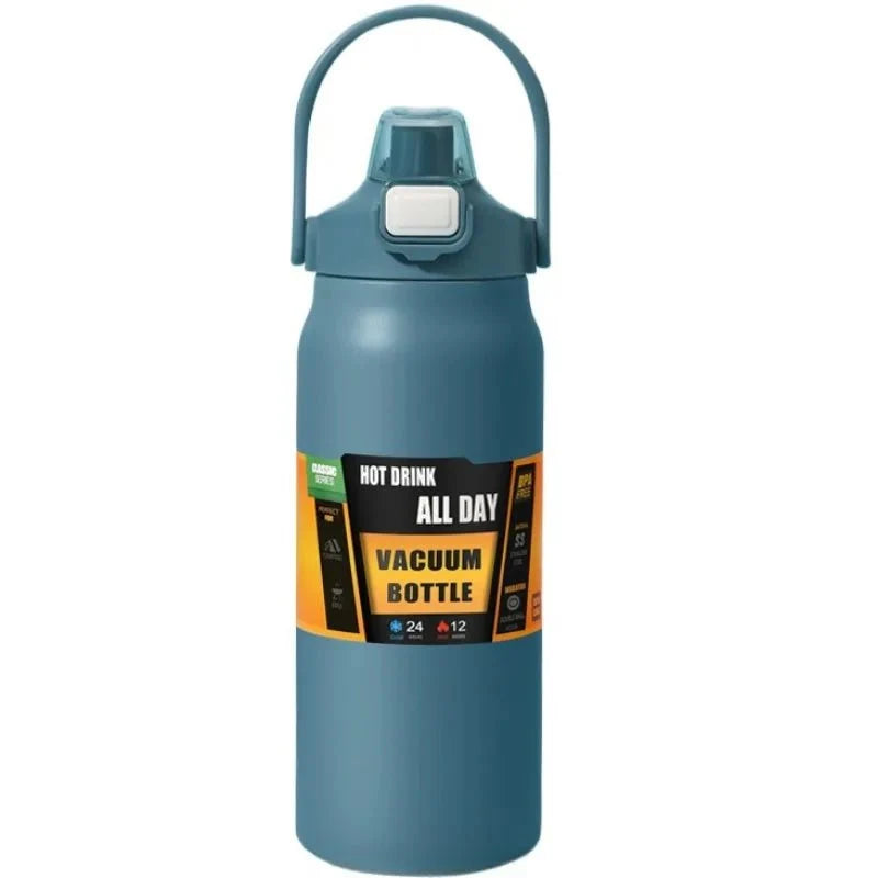 Stainless Steel Water Bottle with Straw, Insulated Water Bottle for Gym and Travel, Vacuum Insulated Thermos Flask_07