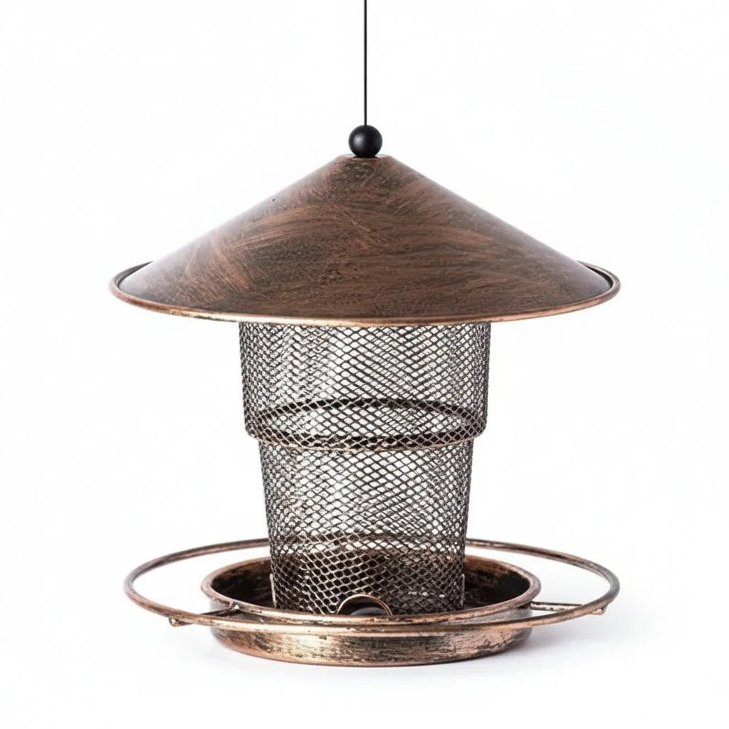 Squirrel Proof Bird Feeder Made of Iron with Automatic Refill – image 7