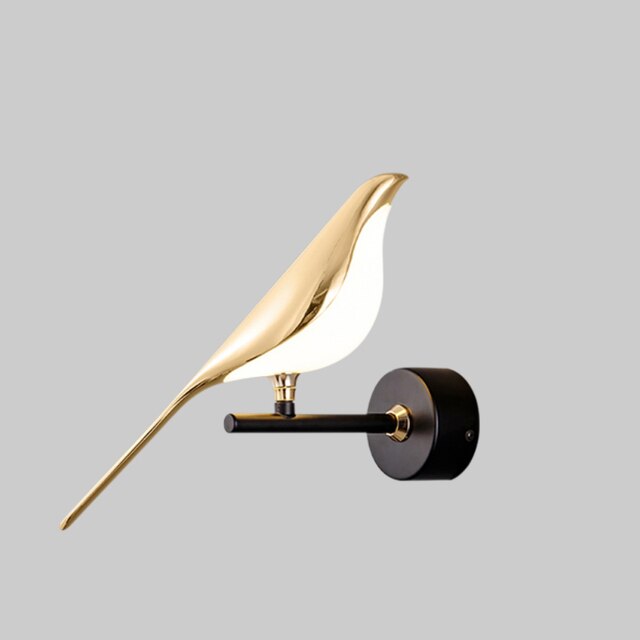 Elegant Bird | Wall Sconce Lighting with Warm White LED Glow | Modern Decor for Cozy Interiors 1