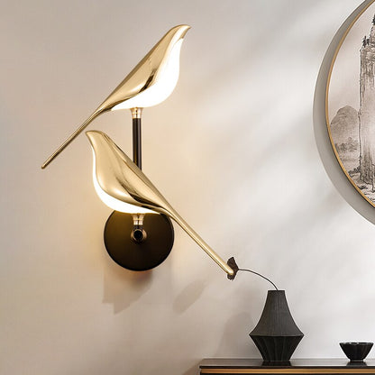 Elegant Bird | Wall Sconce Lighting with Warm White LED Glow | Modern Decor for Cozy Interiors 2