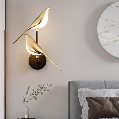 Elegant Bird | Wall Sconce Lighting with Warm White LED Glow | Modern Decor for Cozy Interiors 5