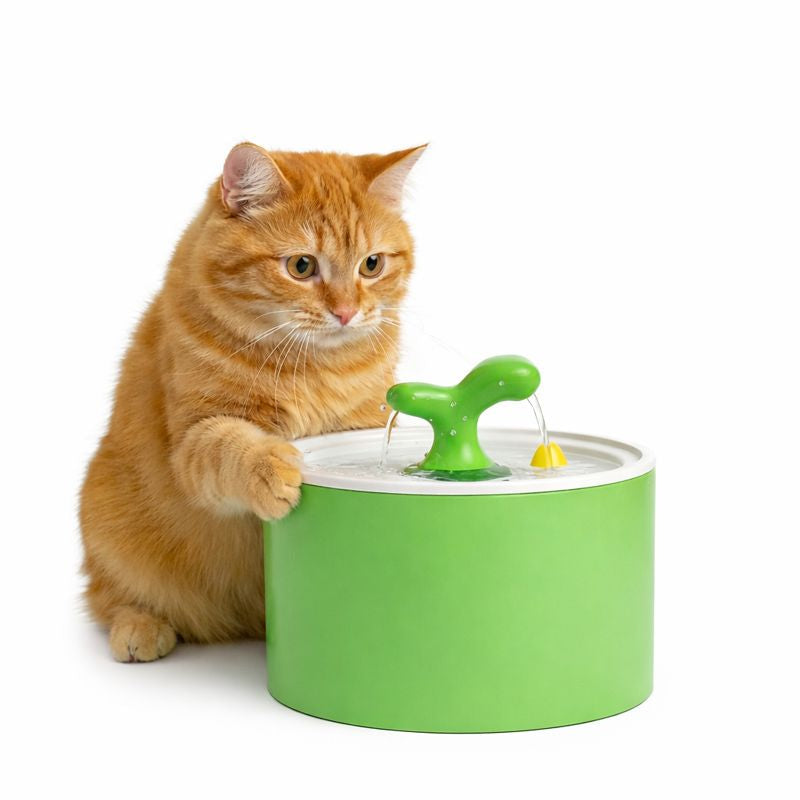 Elegant Ceramic Cat Water Fountain with Multi-Stage Filtration | Encourages Healthy Hydration for Pets