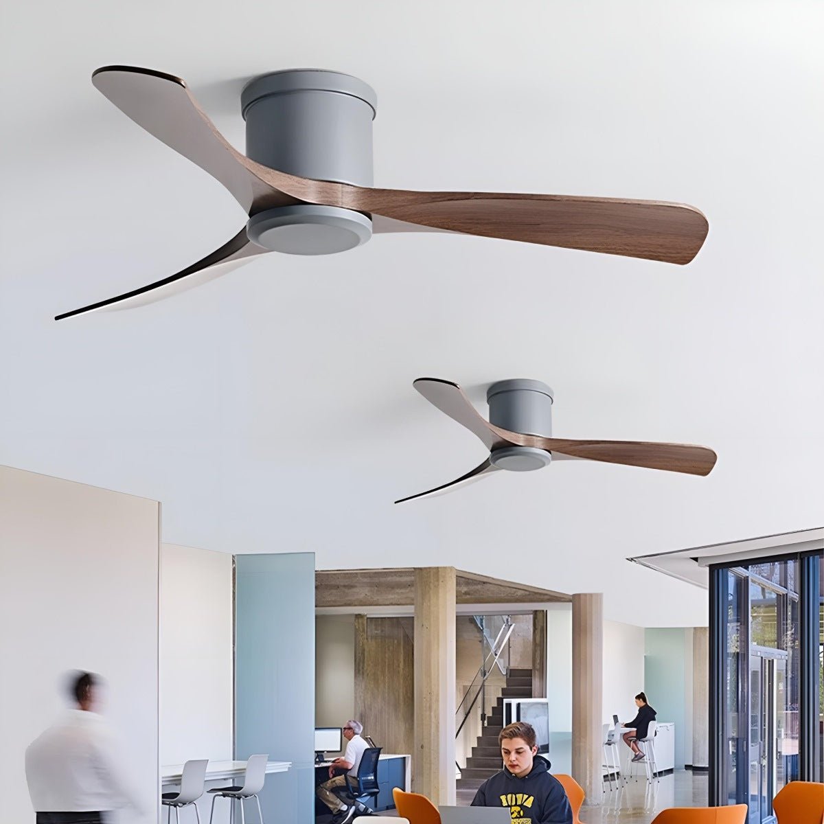 Elegant Collection | Modern Ceiling Fan with 6-Speed DC Motor | Wood Finish for Enhanced Airflow in Bedrooms 8