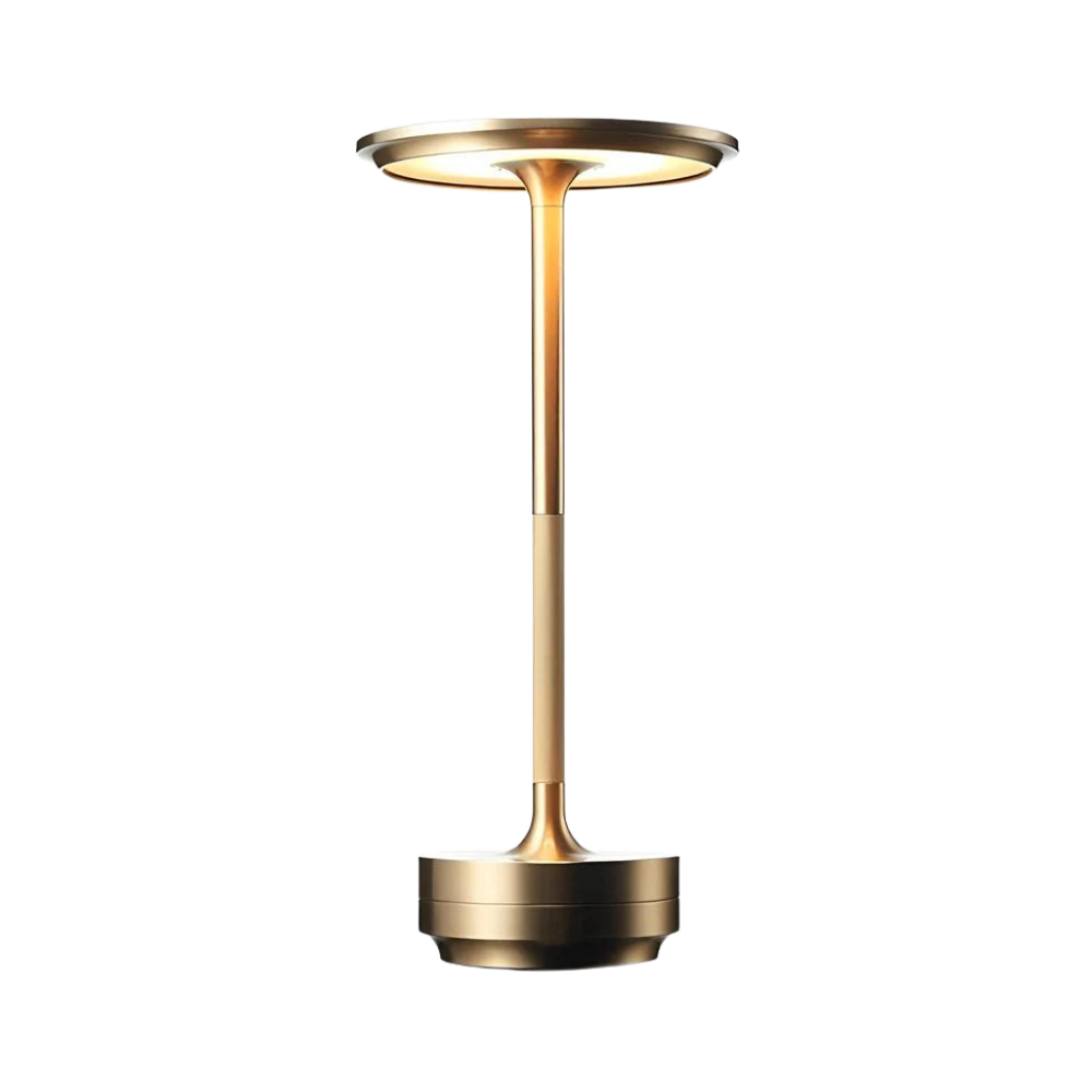 Elegant Cone Table Lamp with Rechargeable Battery | Cordless Design for Ambient Lighting 0