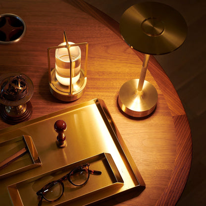 Elegant Cone Table Lamp with Rechargeable Battery | Cordless Design for Ambient Lighting 3