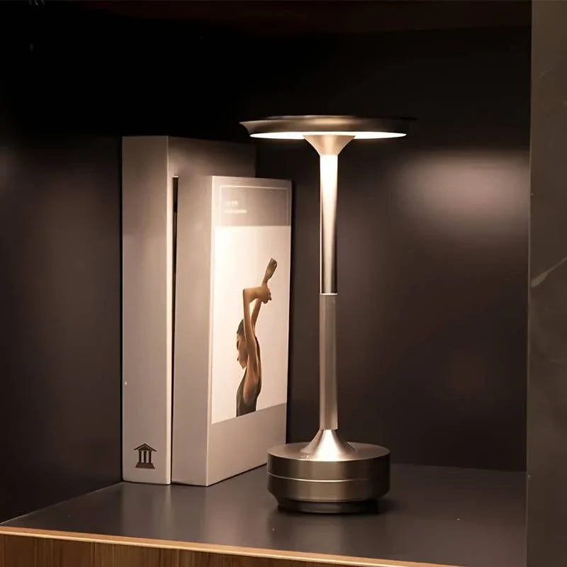 Elegant Cone Table Lamp with Rechargeable Battery | Cordless Design for Ambient Lighting 6