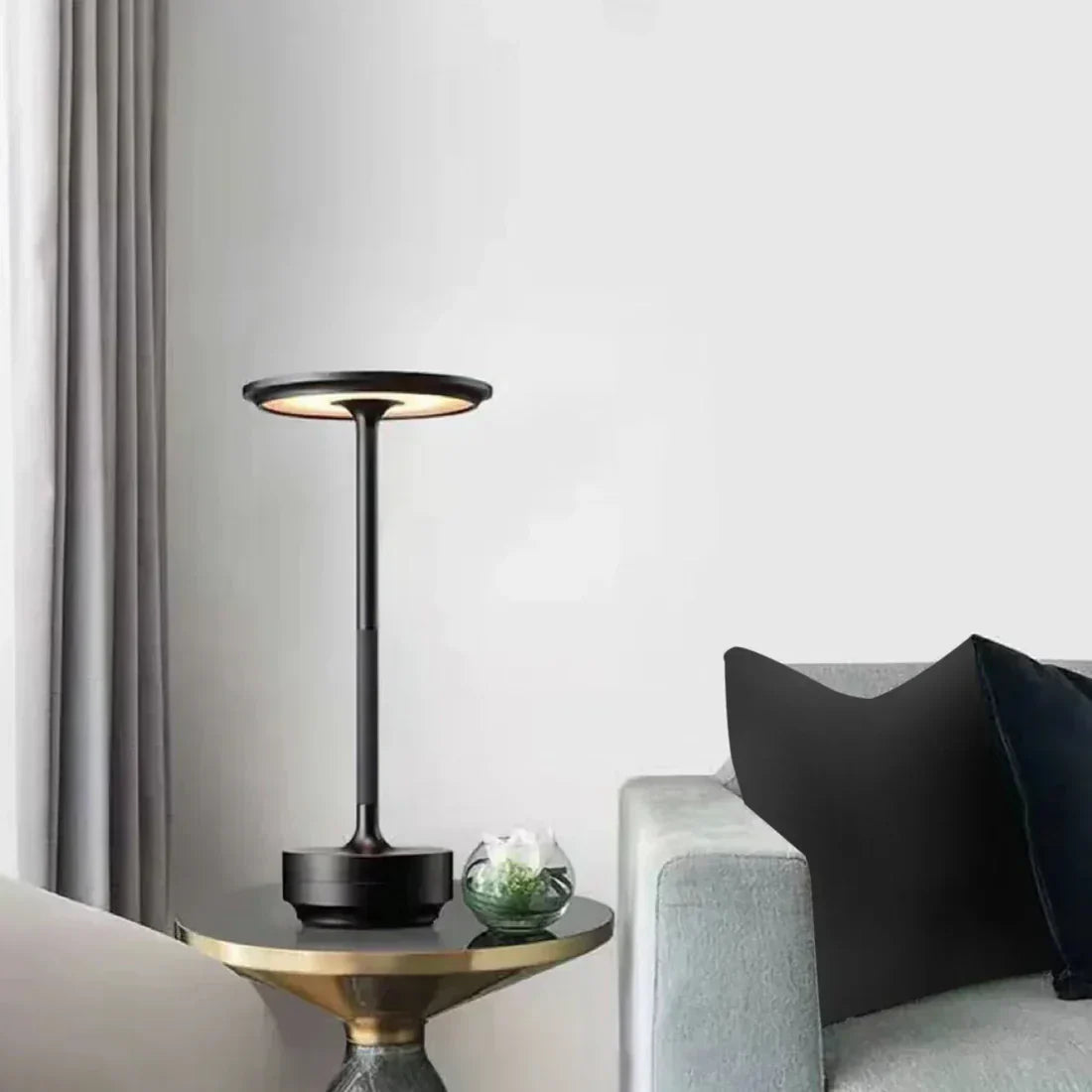 Elegant Cone Table Lamp with Rechargeable Battery | Cordless Design for Ambient Lighting 7