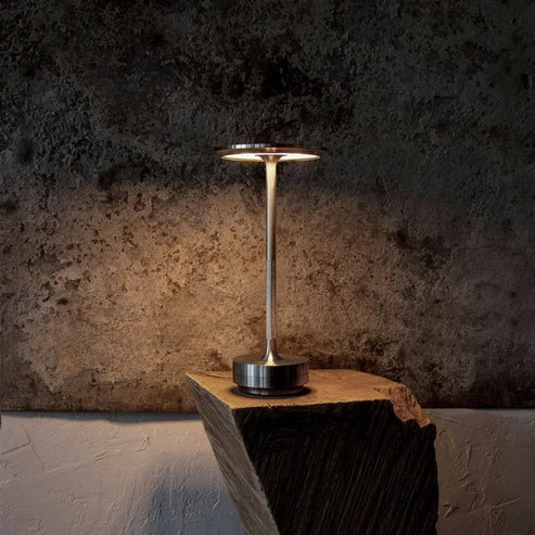 Elegant Cone Table Lamp with Rechargeable Battery | Cordless Design for Ambient Lighting 8