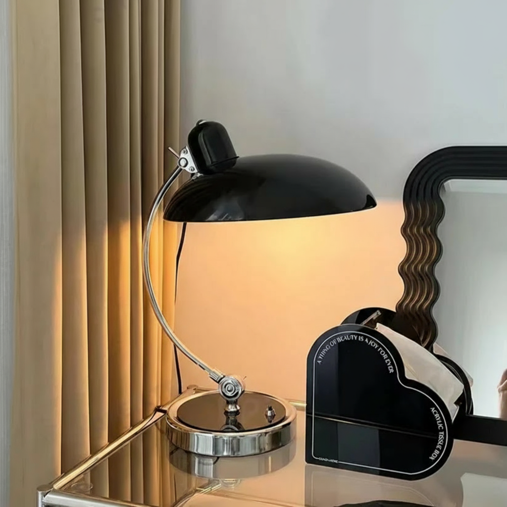 Elegant Dome Table Lamp | Adjustable 3-Color Lighting for Versatile Ambiance | Modern Design for Bedroom & Desk Use 2