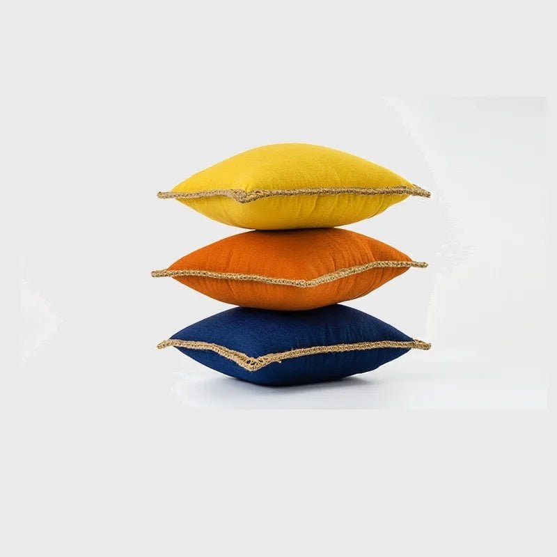Cushion Covers 45x45 cm, French Style Cushion Cover with Colourful Pattern, Sofa Cushion Cover 50x50 cm_02