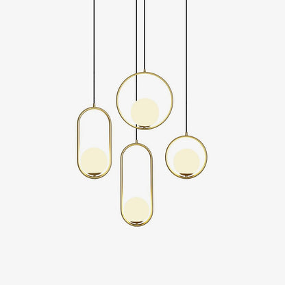 Elegant Globe Pendant Light | Glass Pendant Lighting with Adjustable Height | Modern Design for Timeless Elegance 1