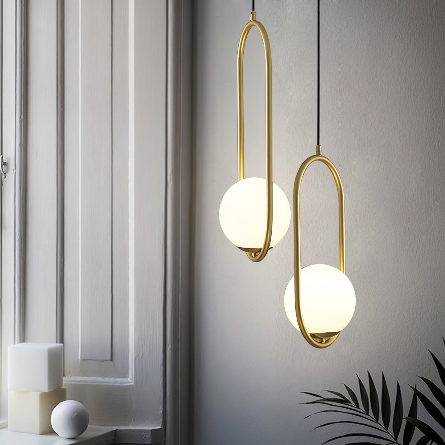 Elegant Globe Pendant Light | Glass Pendant Lighting with Adjustable Height | Modern Design for Timeless Elegance 2