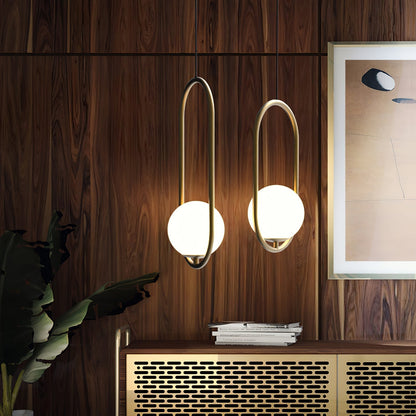 Elegant Globe Pendant Light | Glass Pendant Lighting with Adjustable Height | Modern Design for Timeless Elegance 5