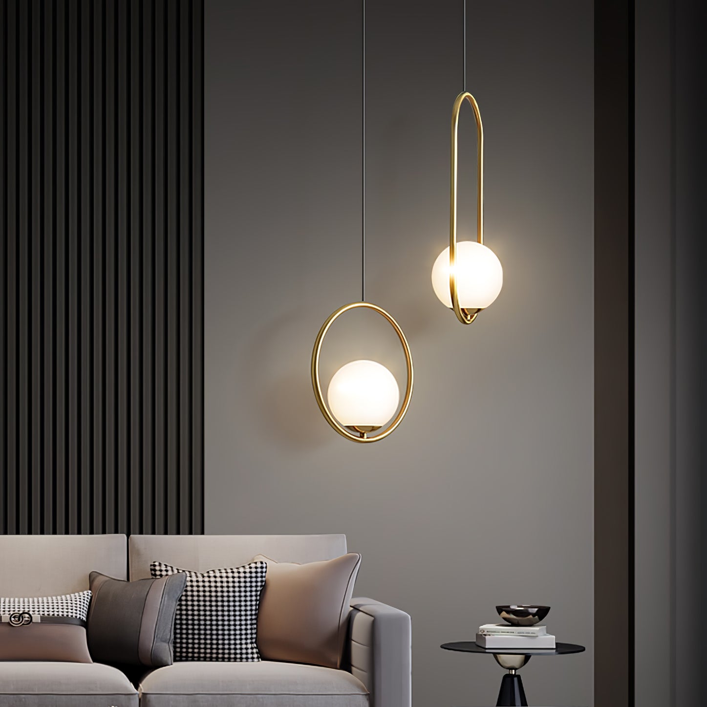 Elegant Globe Pendant Light | Glass Pendant Lighting with Adjustable Height | Modern Design for Timeless Elegance 6