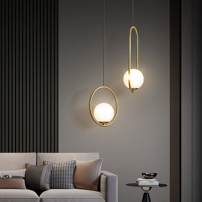 Elegant Globe Pendant Light | Glass Pendant Lighting with Adjustable Height | Modern Design for Timeless Elegance 6