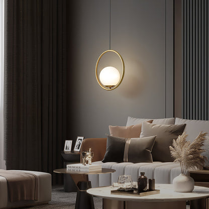 Elegant Globe Pendant Light | Glass Pendant Lighting with Adjustable Height | Modern Design for Timeless Elegance 8