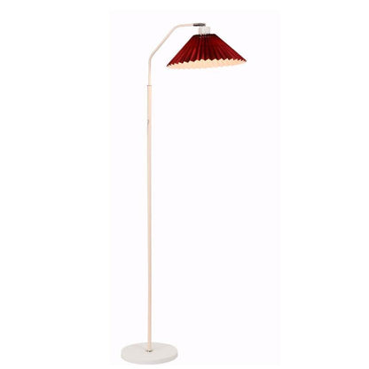 Elegant Minimalist Floor Lamp with Pleated Fabric Shade | Modern Standing Lamp for Soft Ambient Lighting in Living Room 8