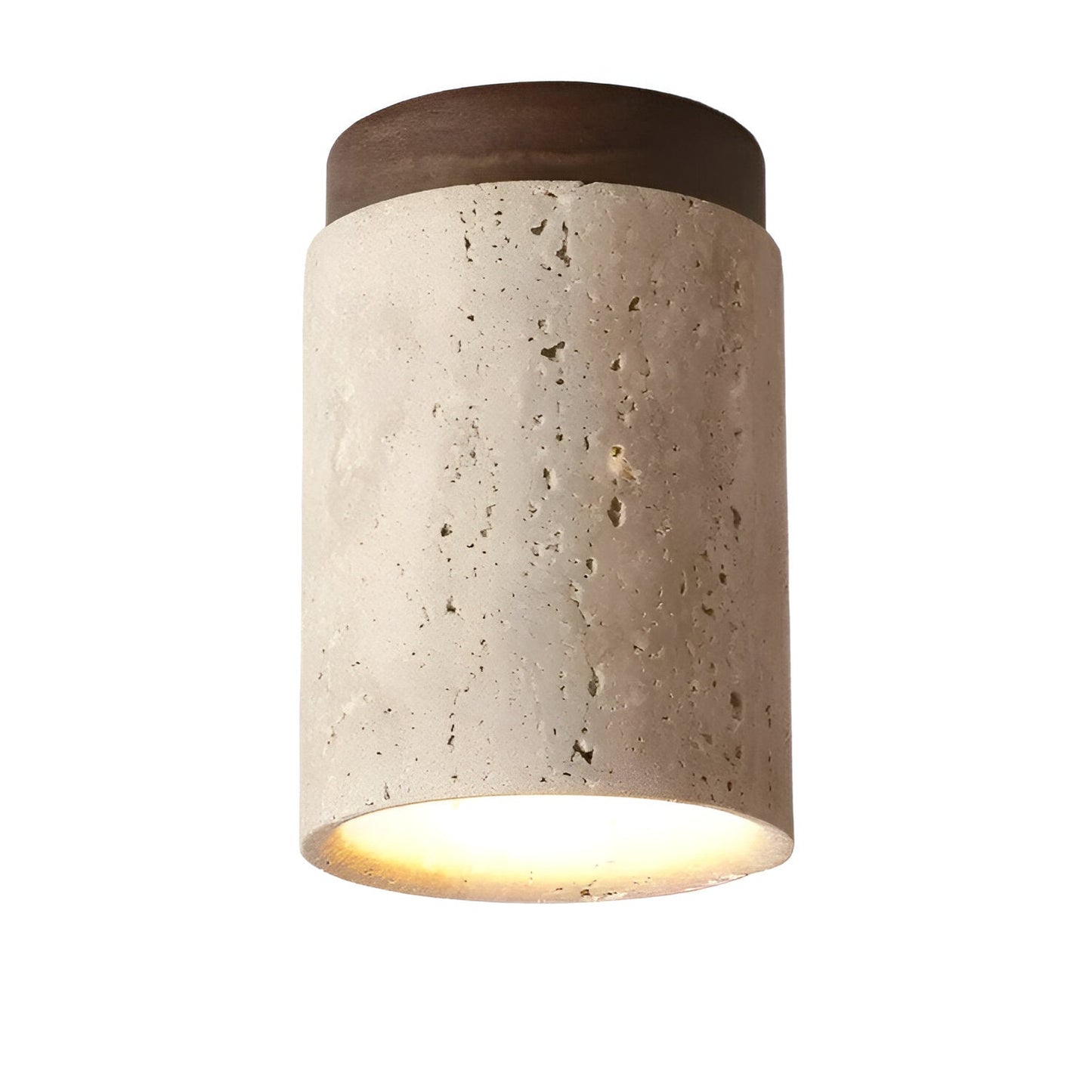 Elegant Travertine | Ceiling Spotlight Light with Unique Stone Texture | Minimalist Design for Living Room Ambiance 0