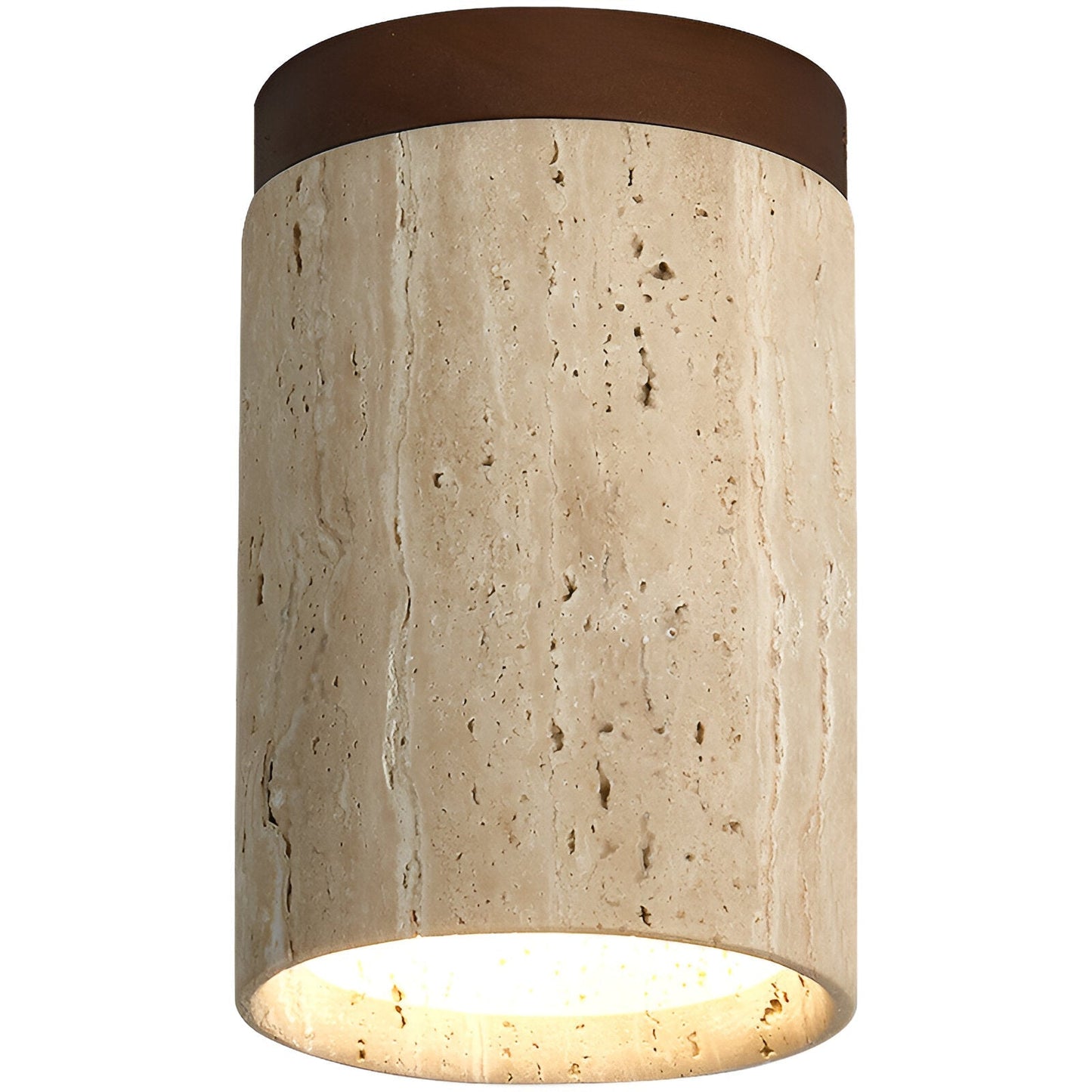 Elegant Travertine | Ceiling Spotlight Light with Unique Stone Texture | Minimalist Design for Living Room Ambiance 1