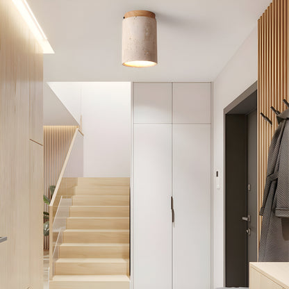 Elegant Travertine | Ceiling Spotlight Light with Unique Stone Texture | Minimalist Design for Living Room Ambiance 8